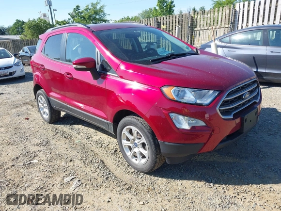 2021 Ford EcoSport SE with VIN MAJ6S3GL6MC406378, listed as a IAAI auction lot 42270108 with 66,637 mi miles and . Bid and sale history available at DreamBid. Image 1.