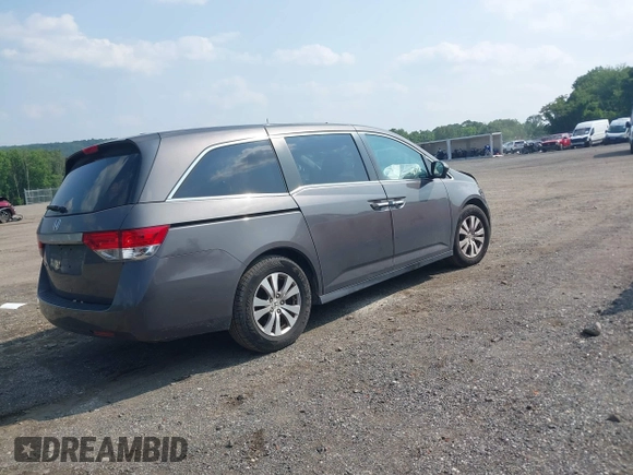 2014 Honda Odyssey EX-L with VIN 5FNRL5H6XEB121390, listed as a IAAI auction lot 42480217 with 291,766 mi miles and . Bid and sale history available at DreamBid. Image 4.