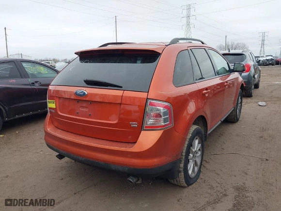 2007 Ford Edge SEL with VIN 2FMDK48C77BA90270, listed as a IAAI auction lot 40952827 with 0 mi miles. Bid and sale history available at carsss.com. Image 4.