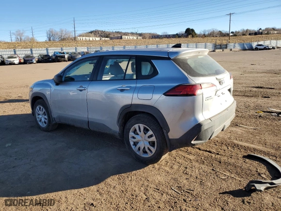 2022 Toyota Corolla Cross L with VIN 7MUAAABG5NV008672, listed as a Copart auction lot 89315875 with 57,198 mi miles and Salvage Title. Bid and sale history available at carsss.com. Image 2.