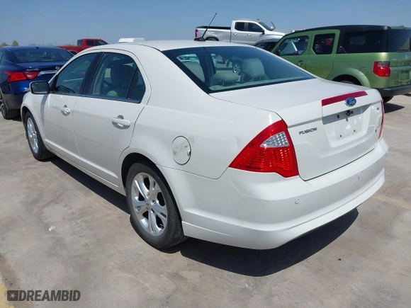 2012 Ford Fusion SE with VIN 3FAHP0HA8CR261558, listed as a IAAI auction lot 41815881 with 125,827 mi miles. Bid and sale history available at carsss.com. Image 3.