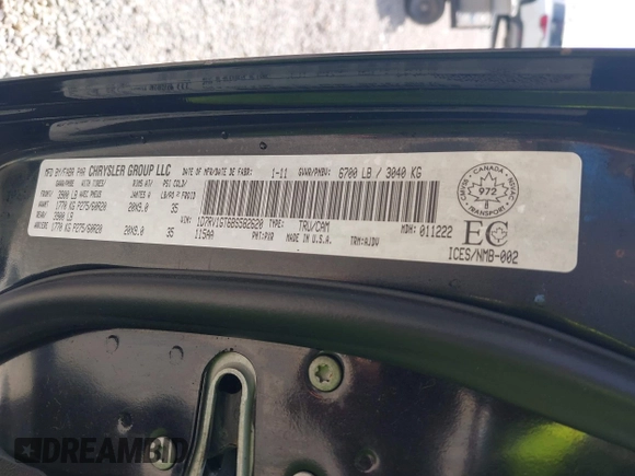 2011 Ram 1500 Big Horn с VIN 1D7RV1GT6BS582620, выставлен на аукционе IAAI как лот 42259090 с пробегом 165 612 миль миль и . История ставок и продаж доступна на DreamBid. Изображение 9.