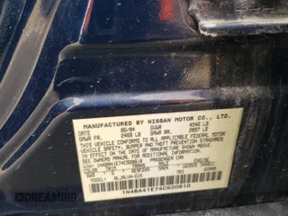 2004 Nissan Maxima SL with VIN 1N4BA41E74C920810, listed as a Copart auction lot 51004075 with 201,518 mi miles and Salvage Title. Bid and sale history available at DreamBid. Image 13.