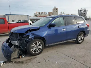 2019 Nissan Pathfinder SV z VIN 5N1DR2MN4KC620968, wystawiony jako Copart lot #62673095 z przebiegiem 51 510 mil mil oraz Szkoda całkowita • Salvage title. Historia ofert i sprzedaży dostępna na DreamBid. Obrazek 1.