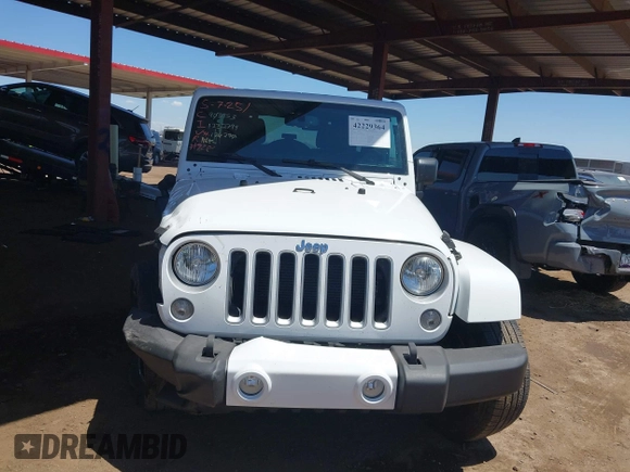 2016 Jeep Wrangler Unlimited Sahara with VIN 1C4BJWEG0GL126270, listed as a IAAI auction lot 42229364 with 50,847 mi miles and . Bid and sale history available at DreamBid. Image 6.