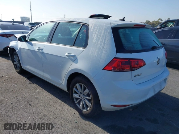 2016 Volkswagen Golf TSI S z VIN 3VW217AU9GM038217, wystawiony jako IAAI lot #42293552 z przebiegiem 44 833 mil mil oraz . Historia ofert i sprzedaży dostępna na DreamBid. Obrazek 3.