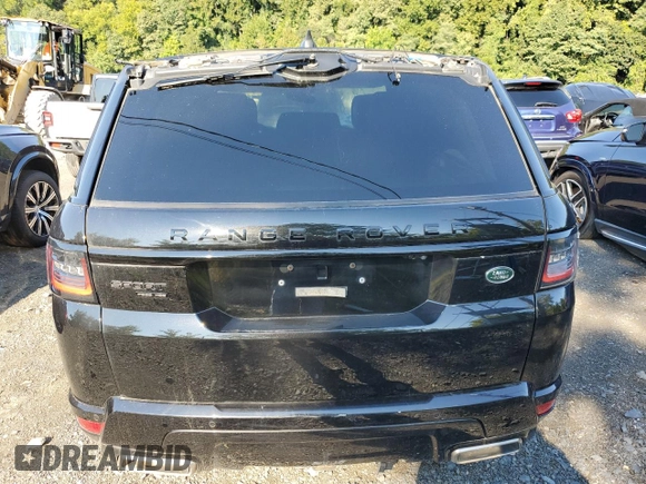 2022 Land Rover Range Rover Sport HSE Dynamic with VIN SALWR2SE5NA228185, listed as a Copart auction lot 69989084 with 18,651 mi miles and Salvage Title. Bid and sale history available at DreamBid. Image 6.