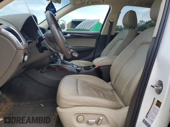 2014 Audi Q5 Premium Plus with VIN WA1LFAFP5EA101925, listed as a Copart auction lot 58351255 with 107,126 mi miles and Salvage title. Bid and sale history available at DreamBid. Image 7.