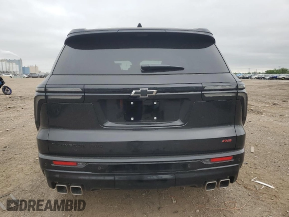 2025 Chevrolet Traverse AWD RS with VIN 1GNEVLRS8SJ221749, listed as a Copart auction lot 56988265 with Not provided miles and Salvage title. Bid and sale history available at DreamBid. Image 6.