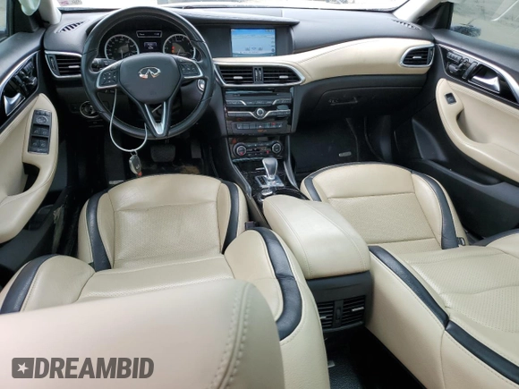 2019 Infiniti QX30 Luxe z VIN SJKCH5CP9KA009964, wystawiony jako Copart lot #58867205 z przebiegiem 96 298 mil mil oraz Szkoda całkowita • Salvage title. Historia ofert i sprzedaży dostępna na DreamBid. Obrazek 8.