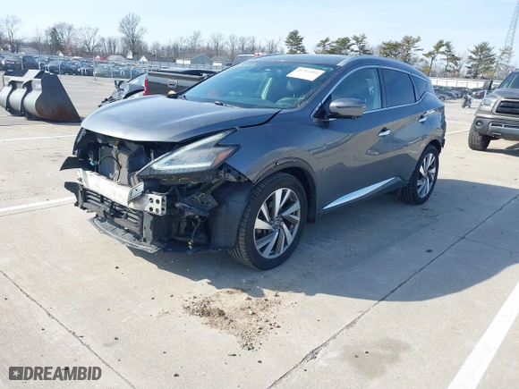 2019 Nissan Murano S with VIN 5N1AZ2MS9KN102948, listed as a IAAI auction lot 41782004 with 75,957 mi miles. Bid and sale history available at carsss.com. Image 18.