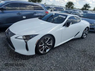 2020 Lexus LC with VIN JTHBY5AY8LA001946, listed as a Copart auction lot 73970204 with 0 mi miles and Salvage Title. Bid and sale history available at carsss.com. Image 1.