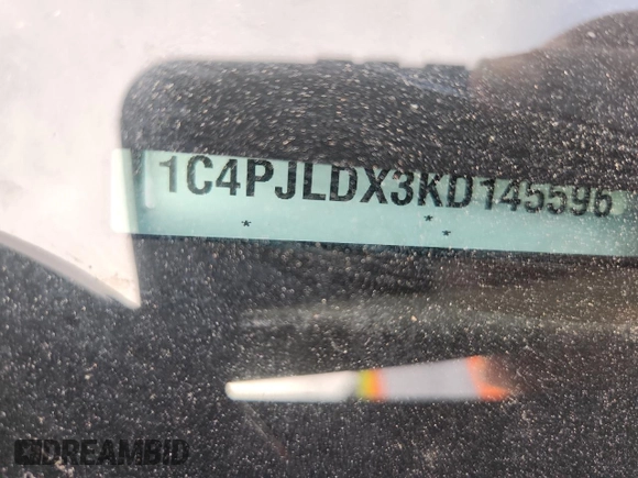 2019 Jeep Cherokee Limited with VIN 1C4PJLDX3KD145596, listed as a Copart auction lot 63126035 with 76,791 mi miles and Clean title. Bid and sale history available at DreamBid. Image 13.
