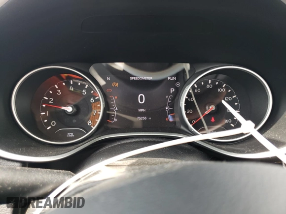 2018 Jeep Compass Limited z VIN 3C4NJDCB7JT437022, wystawiony jako Copart lot #64657164 z przebiegiem 75 256 mil mil oraz Szkoda całkowita • Salvage title. Historia ofert i sprzedaży dostępna na DreamBid. Obrazek 9.