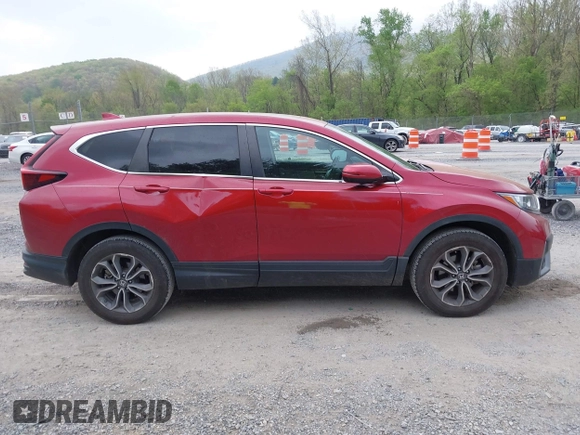 2021 Honda CR-V EX-L with VIN 5J6RW2H8XML022453, listed as a IAAI auction lot 42114122 with 55,550 mi miles and . Bid and sale history available at DreamBid. Image 13.