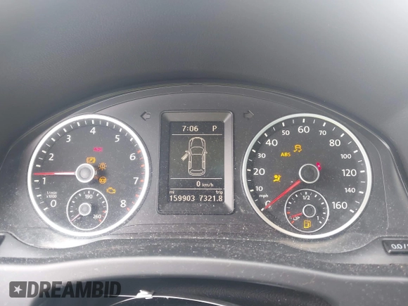 2013 Volkswagen Tiguan S with VIN WVGAV3AX9DW566269, listed as a IAAI auction lot 42728301 with 159,903 mi miles and . Bid and sale history available at DreamBid. Image 7.