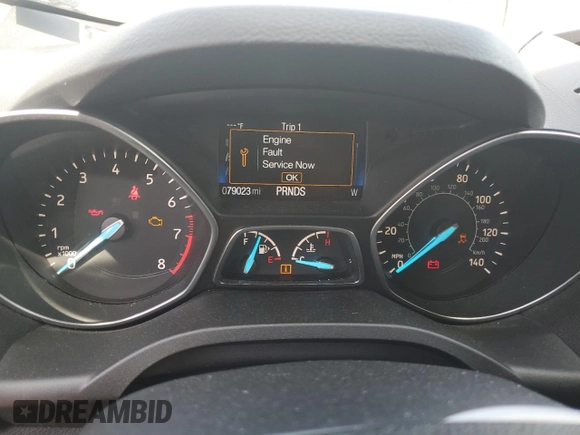 2017 Ford Escape SE with VIN 1FMCU9GD1HUD56021, listed as a Copart auction lot 55172625 with 79,023 mi miles and Salvage Title. Bid and sale history available at DreamBid. Image 9.
