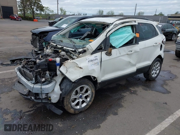 2018 Ford EcoSport SE with VIN MAJ3P1TE1JC220730, listed as a IAAI auction lot 41861691 with Not Provided miles. Bid and sale history available at carsss.com. Image 2.