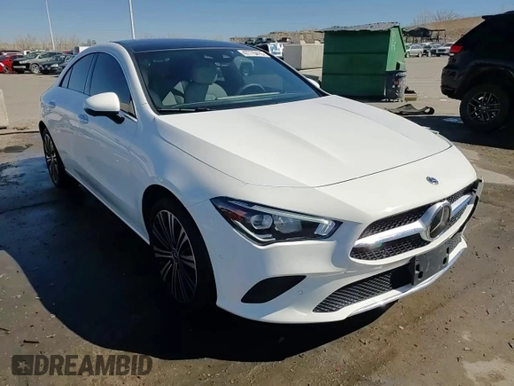 2021 Mercedes-Benz CLA with VIN W1K5J4HBXMN223046, listed as a Copart auction lot 47775415 with 30,477 mi miles and Salvage Title. Bid and sale history available at carsss.com. Image 14.