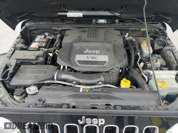 2017 Jeep Wrangler Unlimited Sahara with VIN 1C4BJWEG9HL633296, listed as a Copart auction lot 61387685 with 74,035 mi miles and Salvage title. Bid and sale history available at DreamBid. Image 11.