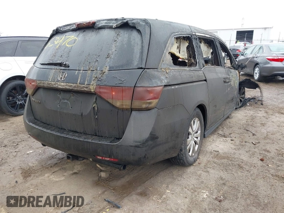 2016 Honda Odyssey EX-L with VIN 5FNRL5H68GB005401, listed as a IAAI auction lot 42063470 with Not Provided miles and . Bid and sale history available at DreamBid. Image 4.