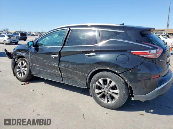 2015 Nissan Murano SL with VIN 5N1AZ2MH5FN267731, listed as a Copart auction lot 47766095 with 210,281 mi miles and Salvage Title. Bid and sale history available at DreamBid. Image 2.