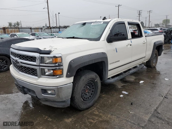 2015 Chevrolet Silverado 1500 LT with VIN 3GCPCREH5FG301487, listed as a Copart auction lot 44446495 with 104,038 mi miles and Clean Title. Bid and sale history available at carsss.com. Image 1.
