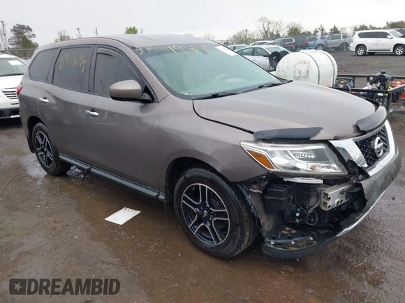 2013 Nissan Pathfinder SV with VIN 5N1AR2MM9DC657723, listed as a IAAI auction lot 41948094 with 129,069 mi miles. Bid and sale history available at carsss.com. Image 1.
