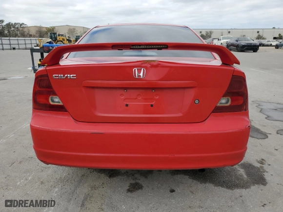 2003 Honda Civic EX with VIN 1HGEM22953L031993, listed as a Copart auction lot 45416955 with 262,482 mi miles and Salvage Title. Bid and sale history available at carsss.com. Image 6.