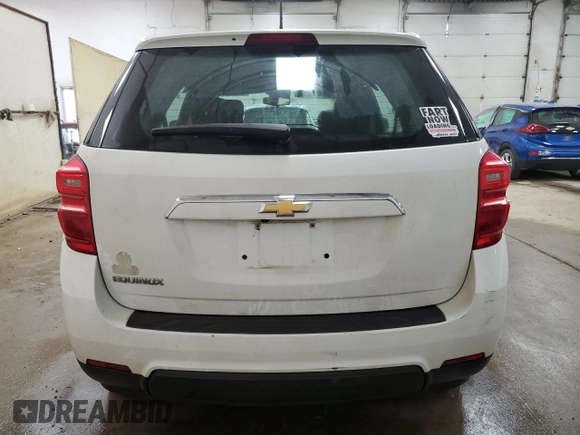 2017 Chevrolet Equinox LS with VIN 2GNALBEK6H1522849, listed as a Copart auction lot 69534734 with 203,051 mi miles and Salvage Title. Bid and sale history available at carsss.com. Image 6.