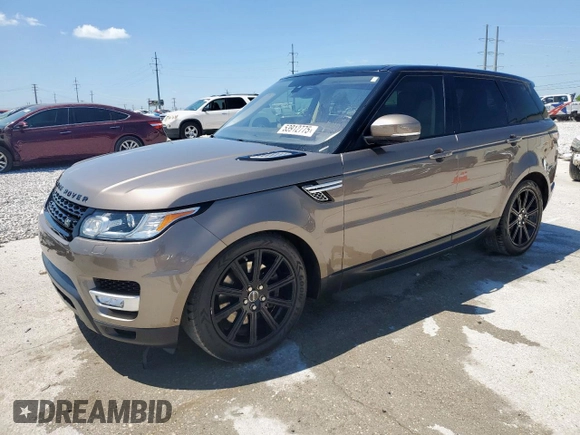 2016 Land Rover Range Rover Sport HSE with VIN SALWR2VFXGA545189, listed as a Copart auction lot 53912775 with 88,310 mi miles and Salvage Title. Bid and sale history available at DreamBid. Image 1.