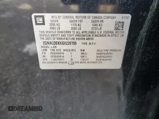 2016 Chevrolet Equinox LTZ z VIN 2GNALDEKXG6228786, wystawiony jako Copart lot #51481245 z przebiegiem 85 874 mil mil oraz Szkoda całkowita • Salvage title. Historia ofert i sprzedaży dostępna na DreamBid. Obrazek 12.