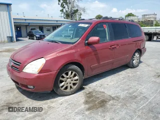 2007 Kia Sedona EX with VIN KNDMB233476123885, listed as a Copart auction lot 76974264 with 224,304 mi miles and Salvage Title. Bid and sale history available at carsss.com. Image 1.