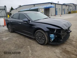 2020 Hyundai Sonata Hybrid Ultimate with VIN KMHL34JJ6LA015602, listed as a Copart auction lot 44443473 with 54,820 mi miles. Bid and sale history available at carsss.com. Image 4.