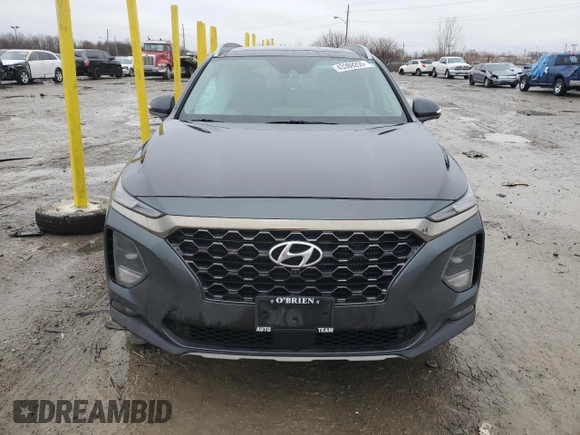 2020 Hyundai Santa Fe Limited with VIN 5NMS5CAA9LH217487, listed as a Copart auction lot 43369255 with 52,798 mi miles and Salvage Title. Bid and sale history available at carsss.com. Image 5.