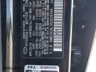 2019 Hyundai Tucson SEL with VIN KM8J3CAL1KU028144, listed as a Copart auction lot 50598075 with 84,543 mi miles and Salvage Title. Bid and sale history available at carsss.com. Image 13.