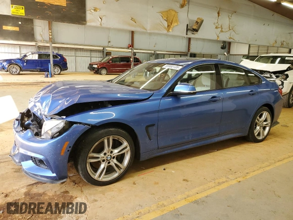 2018 BMW 4 Series 430i xDrive with VIN WBA4J3C56JBG91824, listed as a Copart auction lot 88865135 with 103,927 mi miles and Salvage Title. Bid and sale history available at DreamBid. Image 1.