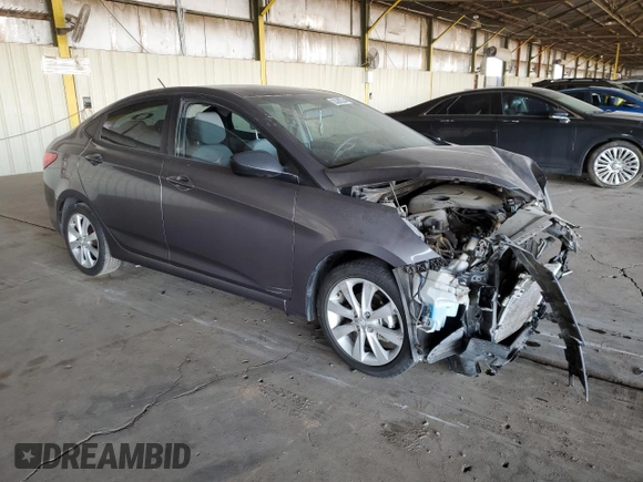 2014 Hyundai Accent GLS with VIN KMHCU4AE5EU765414, listed as a Copart auction lot 42359065 with 114,762 mi miles and Salvage Title. Bid and sale history available at carsss.com. Image 4.