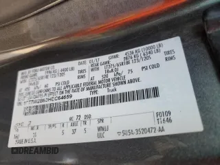2017 Ford Super Duty F-250 SRW Lariat with VIN 1FT7W2B63HEC64659, listed as a Copart auction lot 46911295 with 147,237 mi miles and Salvage Title. Bid and sale history available at carsss.com. Image 14.