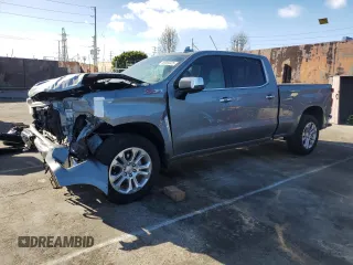 2024 Chevrolet Silverado 1500 LTZ with VIN 3GCUDGED4RG216565, listed as a Copart auction lot 49300325 with 7,703 mi miles and Salvage Title. Bid and sale history available at DreamBid. Image 1.