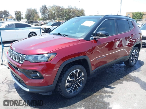 2022 Jeep Compass High Altitude with VIN 3C4NJDCB3NT111272, listed as a IAAI auction lot 42552503 with 27,246 mi miles and . Bid and sale history available at DreamBid. Image 17.