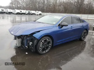 2022 Kia K5 GT-Line with VIN 5XXG64J21NG130203, listed as a Copart auction lot 43441345 with 19,117 mi miles and Salvage Title. Bid and sale history available at carsss.com. Image 1.