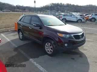 2012 Kia Sorento LX with VIN 5XYKT4A60CG232476, listed as a IAAI auction lot 41545100 with 200,858 mi miles. Bid and sale history available at carsss.com. Image 1.