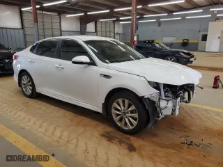 2018 Kia Optima LX with VIN 5XXGT4L37JG250984, listed as a Copart auction lot 48423685 with 91,201 mi miles and Salvage Title. Bid and sale history available at carsss.com. Image 4.