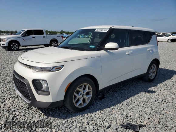 2022 Kia Soul LX with VIN KNDJ23AU8N7151829, listed as a Copart auction lot 52884695 with 24,297 mi miles and Non Repairable. Bid and sale history available at carsss.com. Image 1.