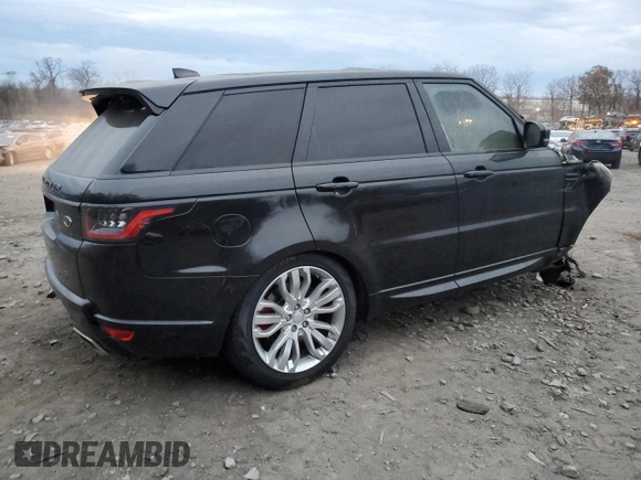 2018 Land Rover Range Rover Sport with VIN SALWR2RE0JA182071, listed as a Copart auction lot 79404014 with Not Provided miles and Salvage Title. Bid and sale history available at carsss.com. Image 3.
