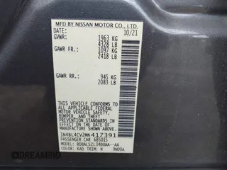 2021 Nissan Altima SR with VIN 1N4BL4CV2MN417391, listed as a IAAI auction lot 42074358 with 29,773 mi miles and . Bid and sale history available at carsss.com. Image 9.