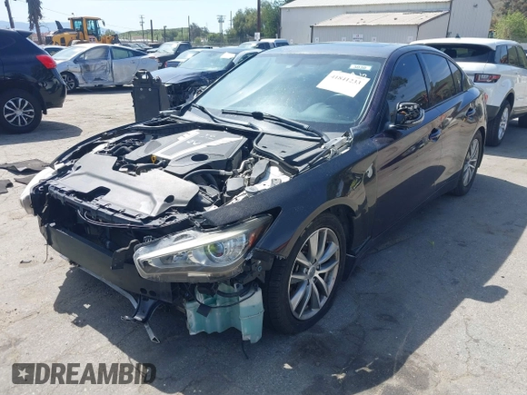 2016 Infiniti Q50 3.0t Premium with VIN JN1EV7AP5GM304586, listed as a IAAI auction lot 41841233 with 103,051 mi miles. Bid and sale history available at carsss.com. Image 2.