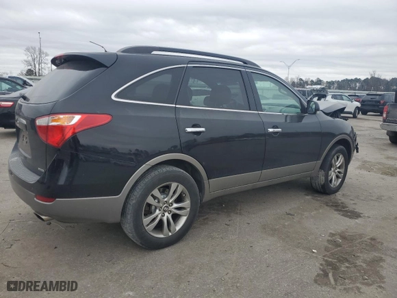 2012 Hyundai Veracruz Limited with VIN KM8NU4CC6CU202101, listed as a Copart auction lot 44134145 with 142,408 mi miles and Salvage Title. Bid and sale history available at carsss.com. Image 3.