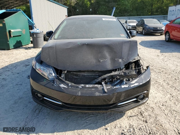 2013 Honda Civic Sdn LX with VIN 19XFB2F50DE211571, listed as a Copart auction lot 52723105 with 0 mi miles and Salvage Title. Bid and sale history available at carsss.com. Image 5.